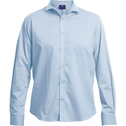 Mens Slim Fit Lounge Long Sleeve Sky Blue